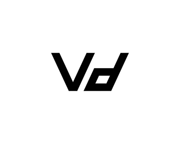 Vdレターロゴデザインベクトルのテンプレート — ストックベクタ