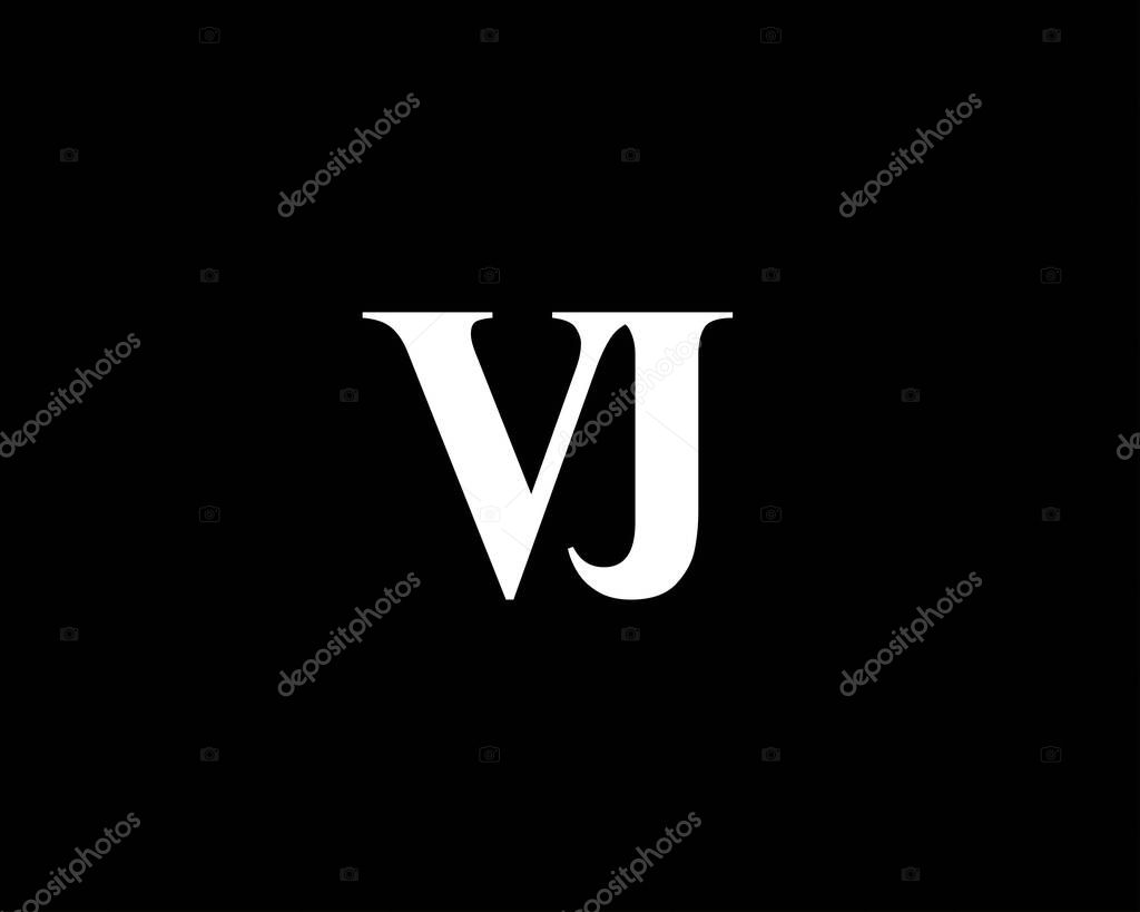VJ JV letter logo design vector template