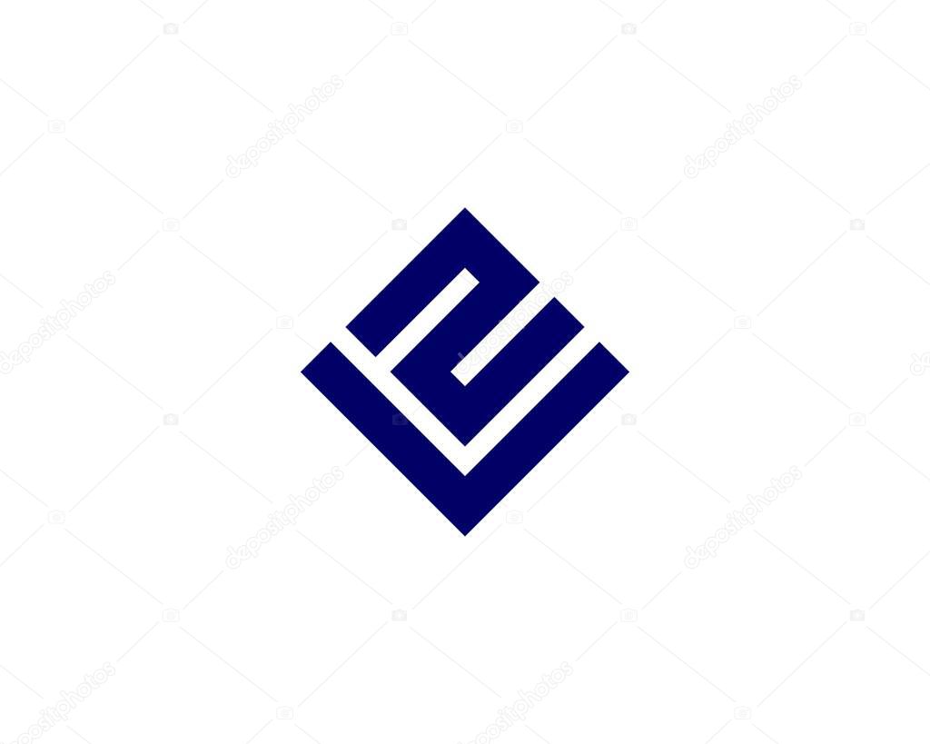 VN NV letter logo design vector template
