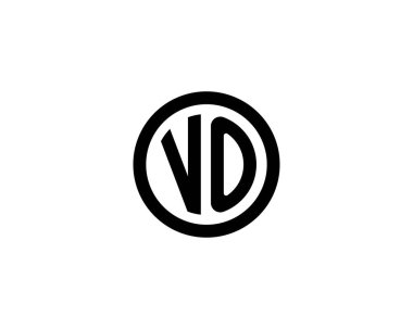 VO OV harf logo tasarım vektör şablonu