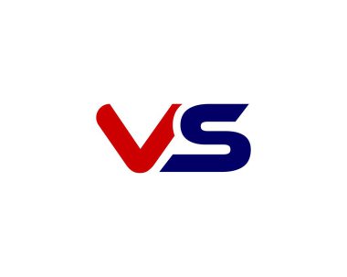VS SV harf logo tasarım vektör şablonu