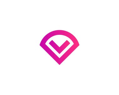 VV harf logo tasarım vektör şablonu