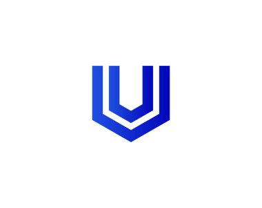 VV harf logo tasarım vektör şablonu