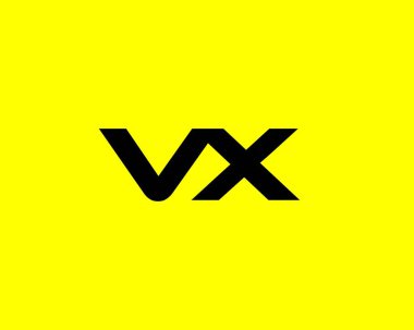 VX XV Letter logo tasarım vektör şablonu