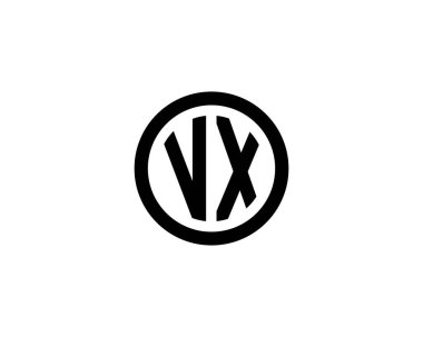 VX XV Letter logo tasarım vektör şablonu