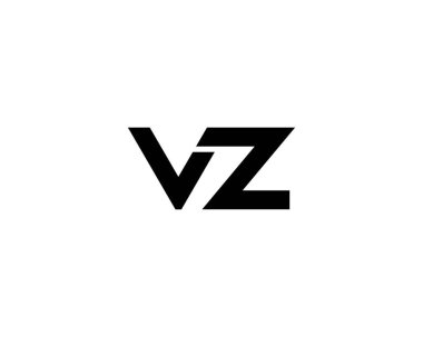 VZ ZV harf logo tasarım vektör şablonu