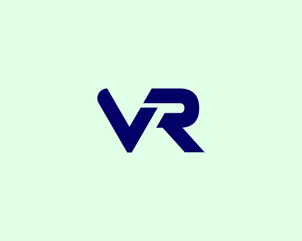 VR karavan harf logo tasarım vektör şablonu