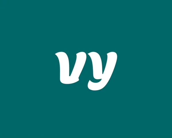 Yv文字ロゴデザインベクトルテンプレート — ストックベクタ