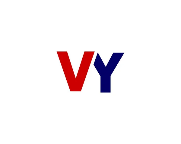 Yv文字ロゴデザインベクトルテンプレート — ストックベクタ
