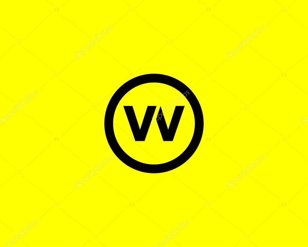 VV V letter logo design vector template