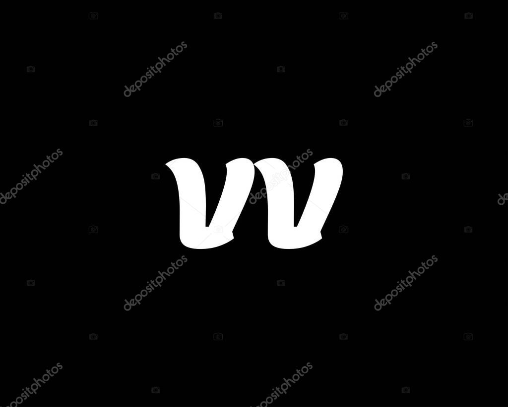 VV V letter logo design vector template