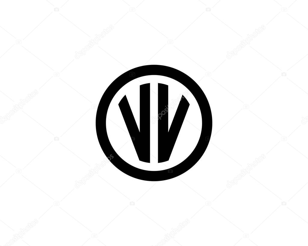 VV V letter logo design vector template