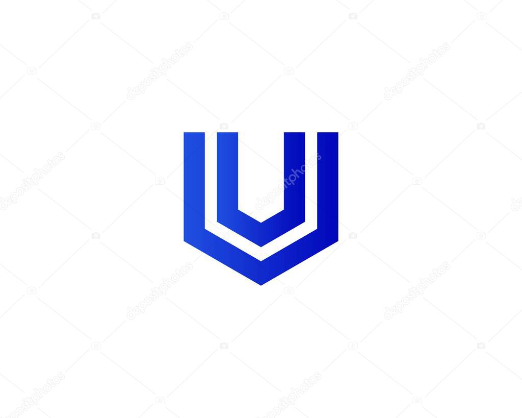 VV V letter logo design vector template