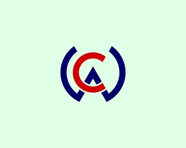 Harf Logo Tasarım Vektör Şablonu — Stok Vektör