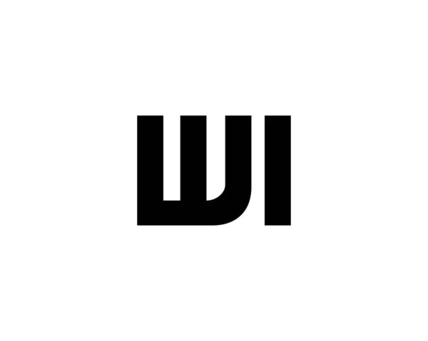 Iw字母标志设计向量模板 — 图库矢量图片