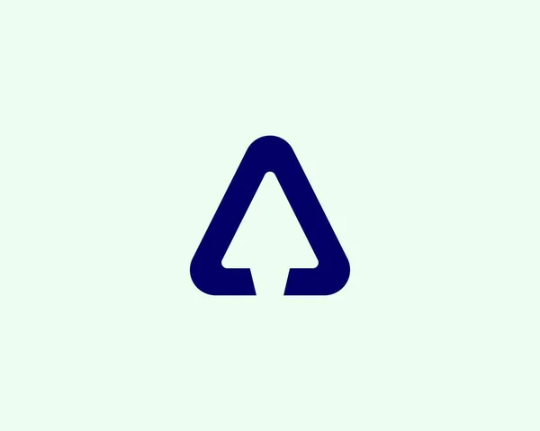 Una Plantilla Vectorial Diseño Logotipo Letra — Vector de stock