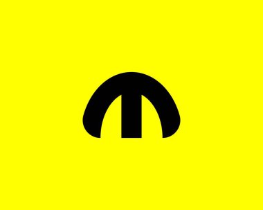 M Harfi Logo Tasarım Vektörü Şablonu