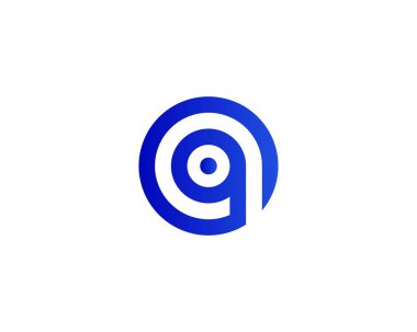 Q harfi logo tasarım vektör şablonu