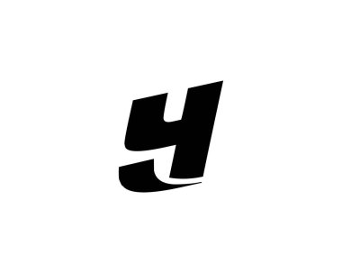 Y harfi logo tasarım vektör şablonu