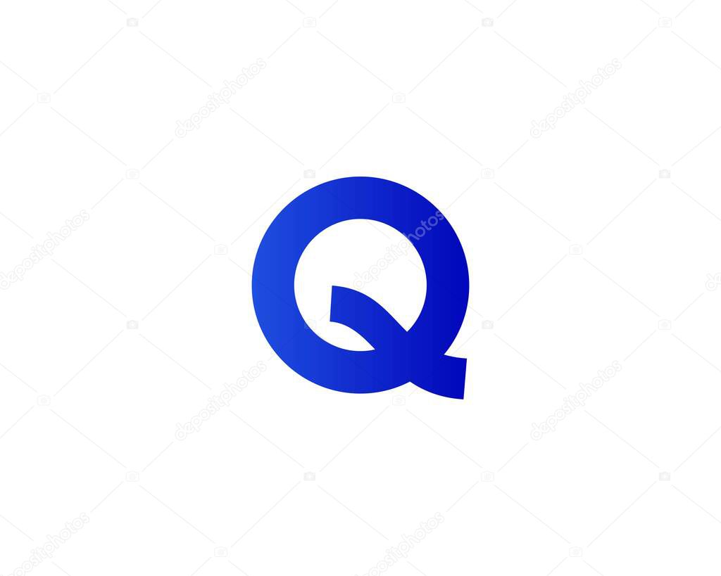 Q letter logo design vector template