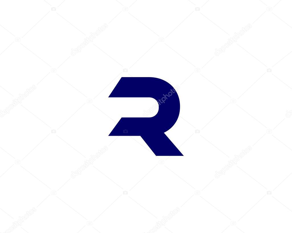 R letter logo design vector template