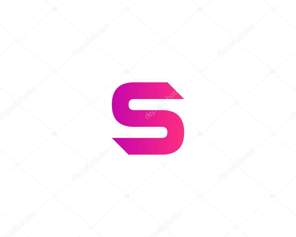 S Letter logo design vector template