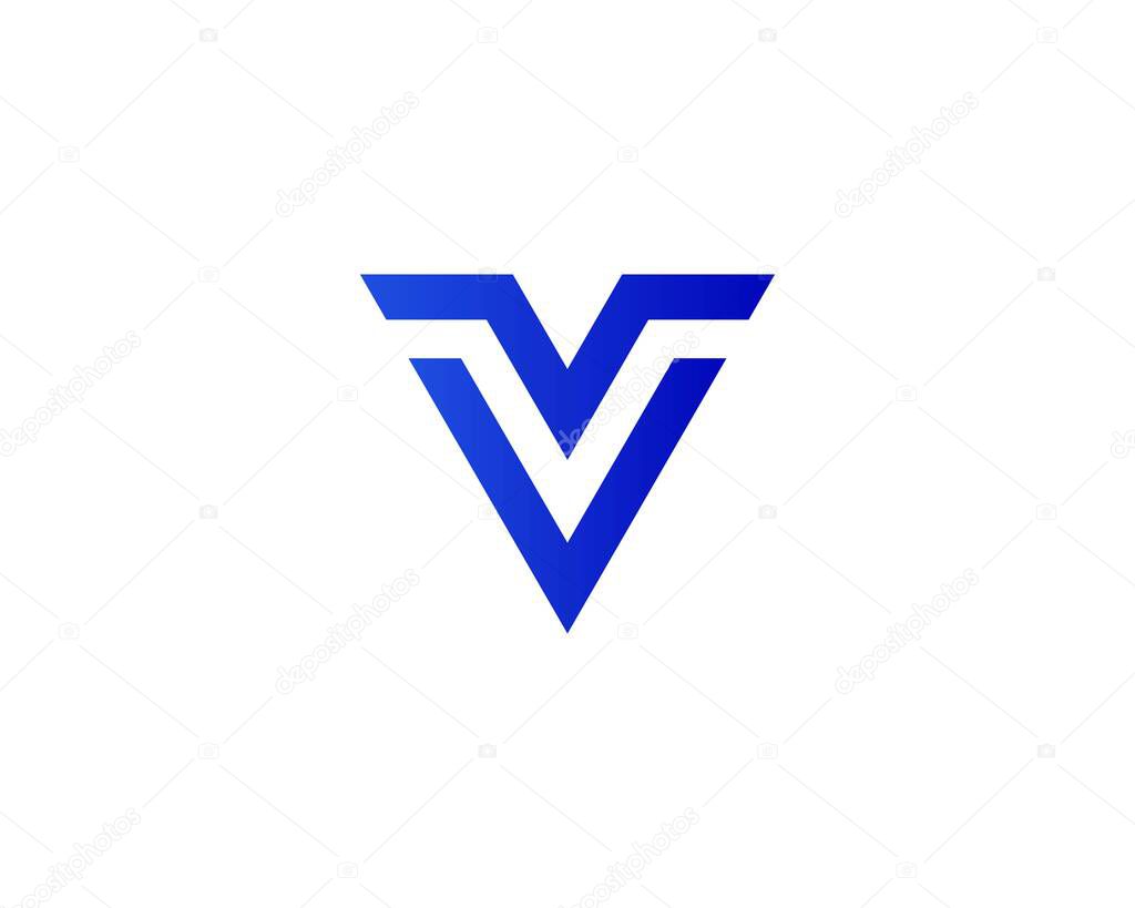 V letter logo design vector template