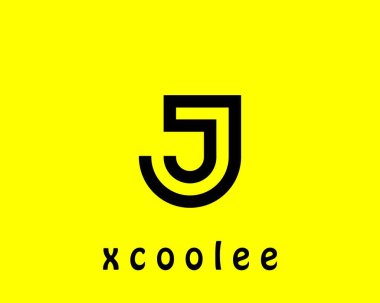 J J J harfi logo tasarım vektör şablonu