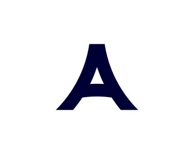 Bir AA harfi logo tasarım vektör şablonu