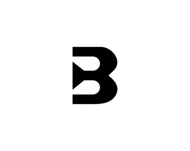 B BB Letter logo tasarım vektör şablonu