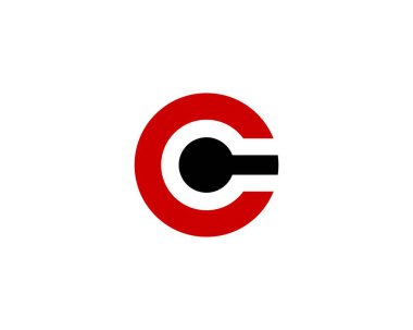 C CC Letter logo tasarım vektör şablonu
