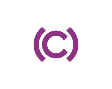 C CC Letter logo tasarım vektör şablonu