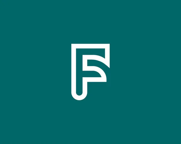Ff文字ロゴデザインベクターテンプレート — ストックベクタ