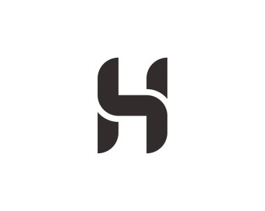 H letter logo design vector template clipart