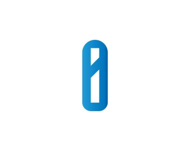 I harfi logo tasarım vektör şablonu