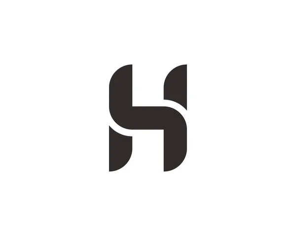 H harfi logo tasarım vektör şablonu