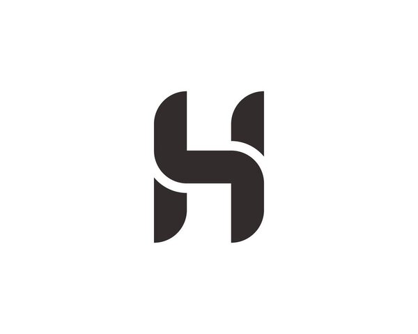 Векторный шаблон логотипа H