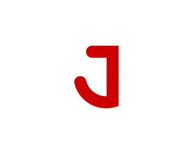 J J J harfi logo tasarım vektör şablonu