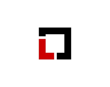 L ll harfi logo tasarım vektör şablonu