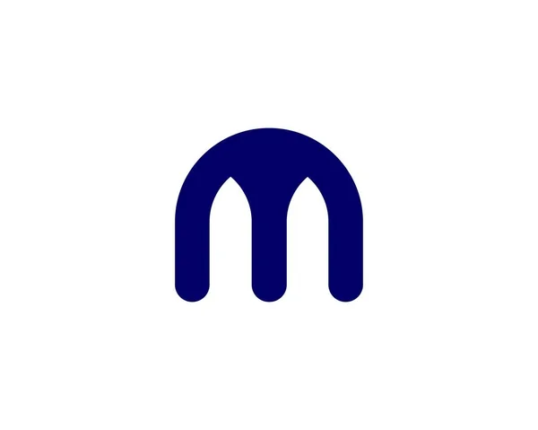 Mm文字ロゴデザインベクトルテンプレート — ストックベクタ