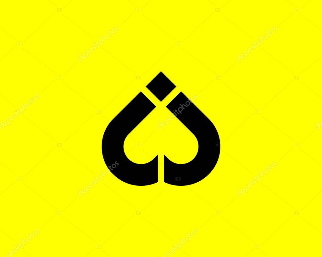 J JJ letter logo design vector template