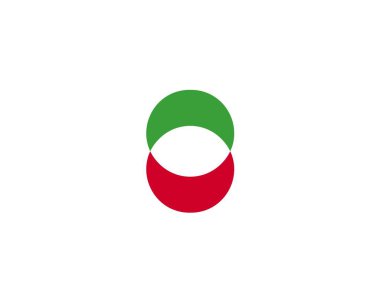 O harfi logo tasarım vektör şablonu
