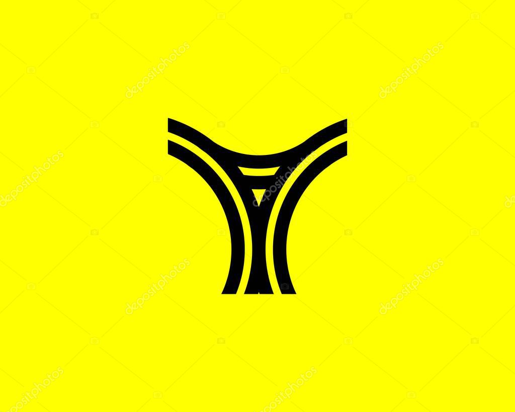 T letter logo design vector template