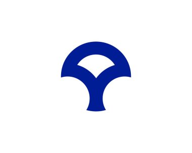 Y harfi logo tasarım vektör şablonu