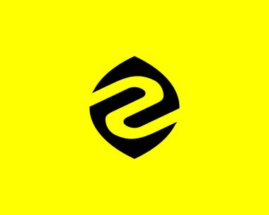 Z Harfi logo tasarım vektör şablonu