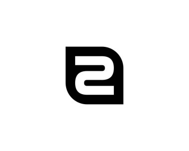 Z Harfi logo tasarım vektör şablonu