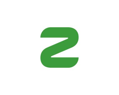 Z Harfi logo tasarım vektör şablonu