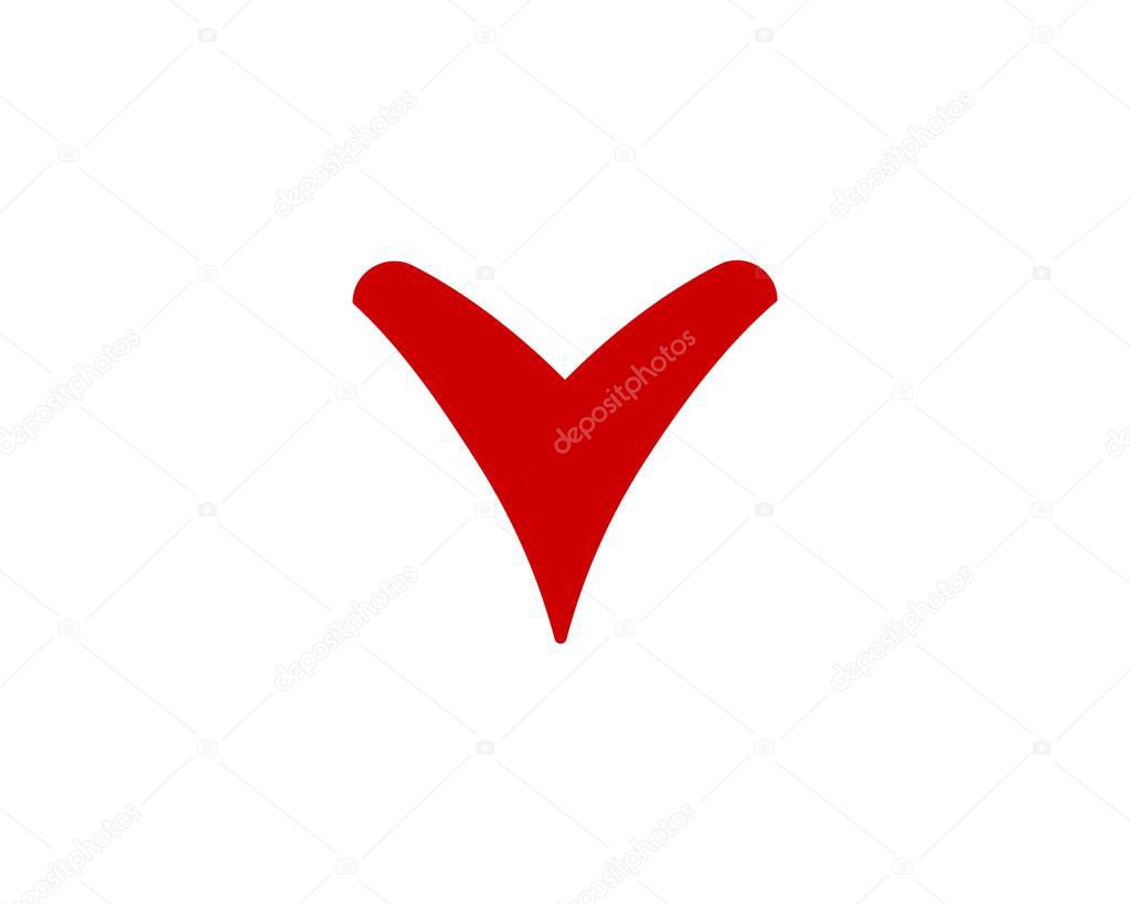 V letter logo design vector template