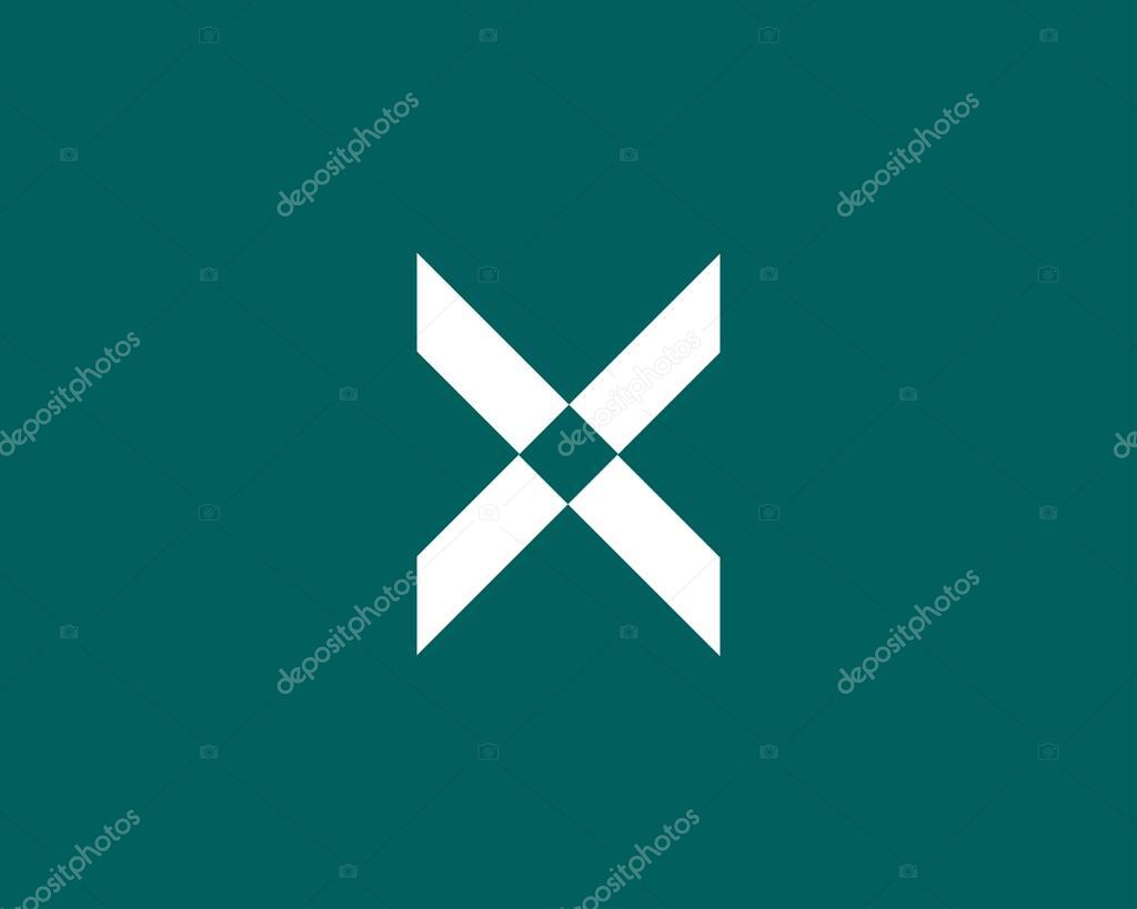 X letter logo design vector template