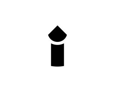 I ii letter logo design vector template